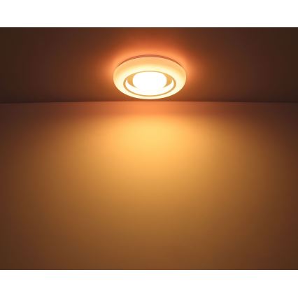 Globo - RGBW dimbare plafondlamp LED/18W/230V 2700-6500K + afstandsbediening