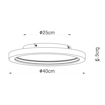 Globo - LED RGBW Dimbare plafondlamp LED/24W/230V 2700-6000K + afstandsbediening