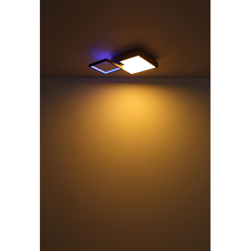 Globo - LED RGBW dimbare lamp LED/21W/230V + LED/3W 2700-6500K + afstandsbediening