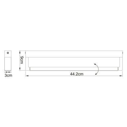 Globo 41498B - LED Badkamer wandlamp SUSI LED/12W/230V IP44