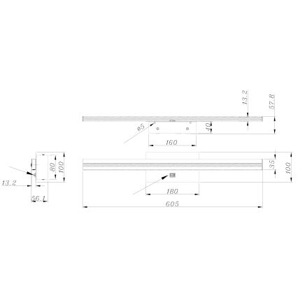 Globo - Applique murale salle de bain LED/18W/230V IP44