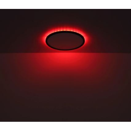 Globo - LED RGB Dimbare badkamer plafondlamp LED/18W/230V 3000-6000K + afstandsbediening IP44 zwart