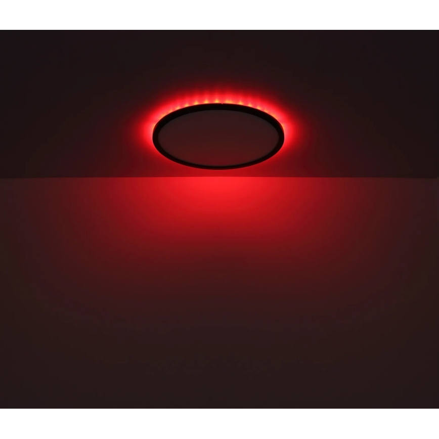 Globo - LED RGB Dimbare badkamer plafondlamp LED/18W/230V 3000-6000K + afstandsbediening IP44 zwart