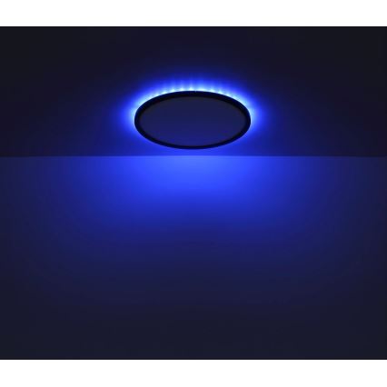 Globo - LED RGB Dimbare badkamer plafondlamp LED/18W/230V 3000-6000K + afstandsbediening IP44 zwart