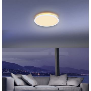 Globo - LED Dimbare badkamer plafondverlichting LED/18W/230V diameter 29,4 cm IP44 wit