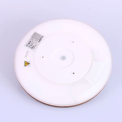Globo - LED Dimbare badkamer plafondverlichting LED/18W/230V diameter 29,4 cm IP44 bruin