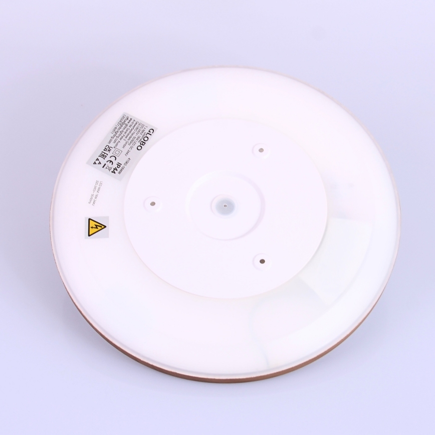 Globo - LED Dimbare badkamer plafondverlichting LED/18W/230V diameter 29,4 cm IP44 bruin