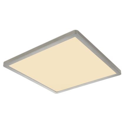 Globo - LED Dimbare badkamer plafondverlichting LED/18W/230V 29,4x29,4 cm IP44 mat chroom