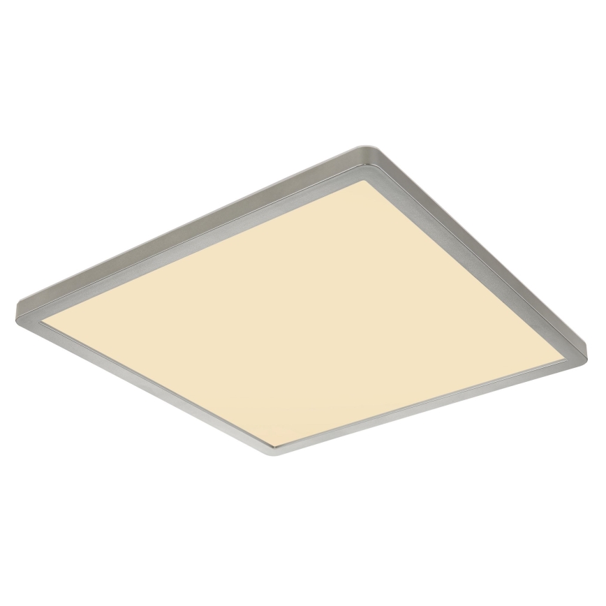 Globo - LED Dimbare badkamer plafondverlichting LED/18W/230V 29,4x29,4 cm IP44 mat chroom