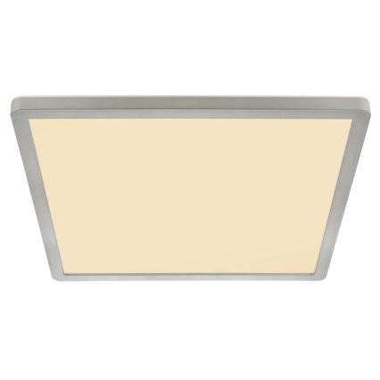 Globo - LED Dimbare badkamer plafondverlichting LED/18W/230V 29,4x29,4 cm IP44 mat chroom