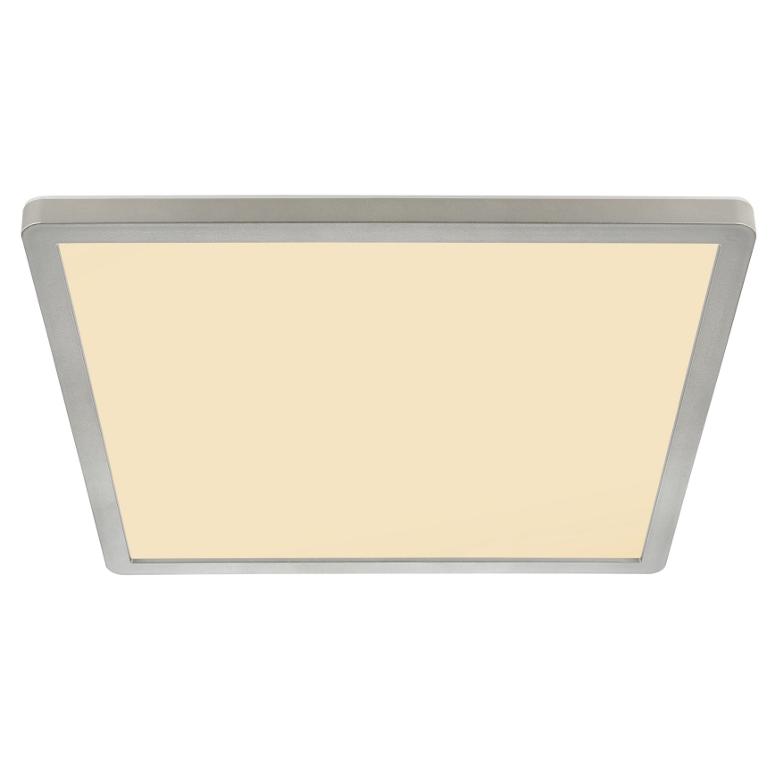Globo - Plafonnier à intensité variable salle de bain LED/18W/230V 29,4x29,4 cm IP44 chrome mat