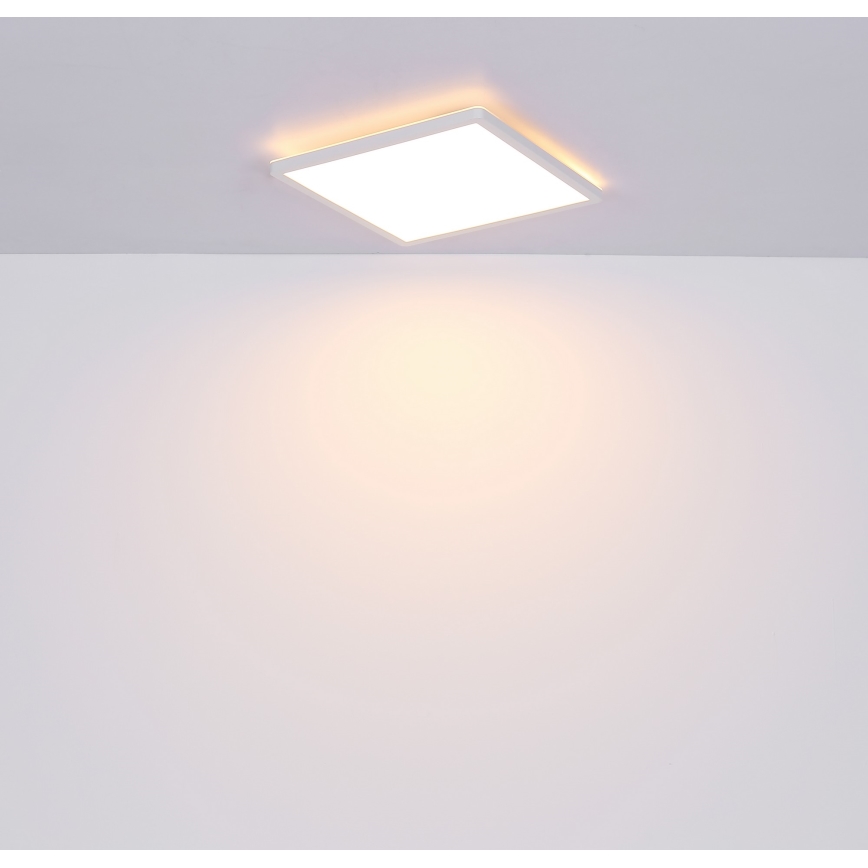 Globo - LED Dimbare badkamer plafondverlichting LED/18W/230V 29,4x29,4 cm IP44 wit