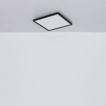 Globo - LED Dimbare badkamer plafondverlichting LED/24W/230V 42x42 cm IP44 zwart