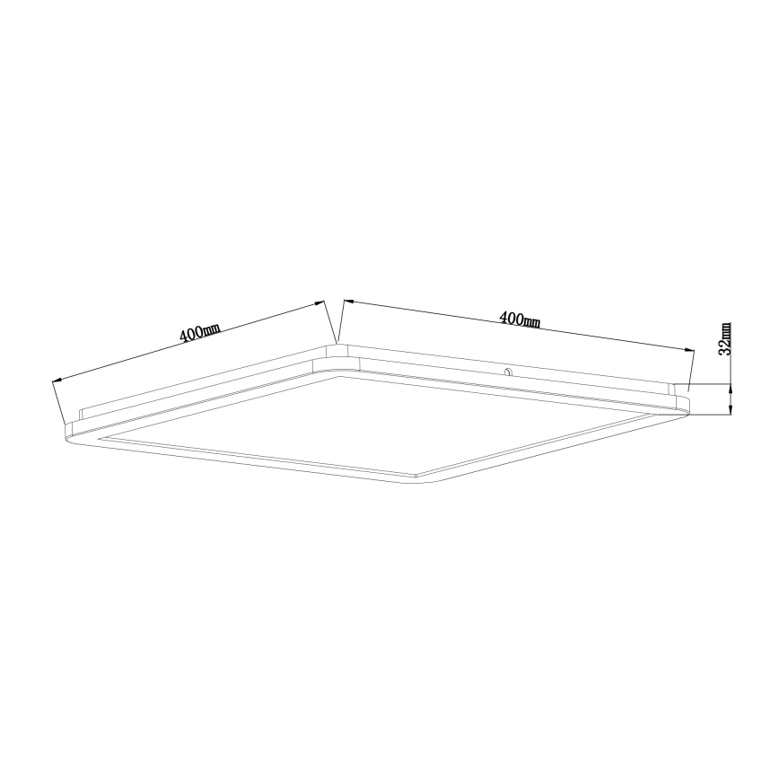 Globo - LED Dimbare badkamer plafondverlichting LED/24W/230V 42x42 cm IP44 wit