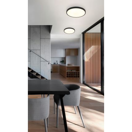 Globo - LED plafondlamp LED/15W/230V 4000K diameter 23 cm zwart