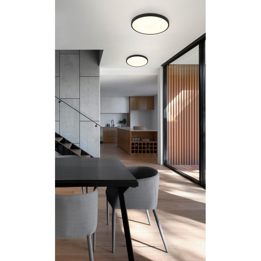 Globo - LED plafondlamp LED/15W/230V 4000K diameter 23 cm zwart