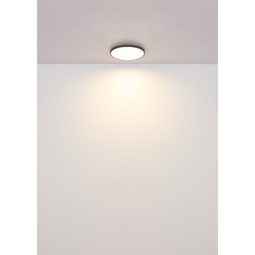 Globo - LED plafondlamp LED/15W/230V 4000K diameter 23 cm zwart