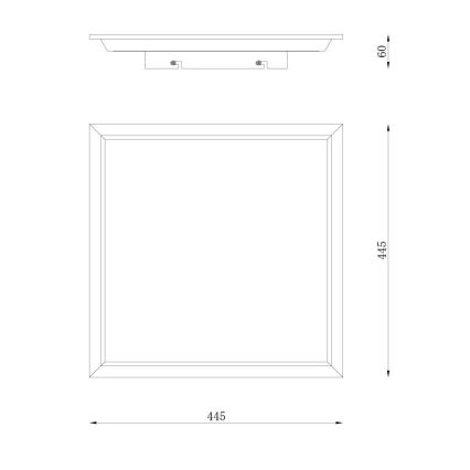 Globo - Plafonnier LED/24W/230V