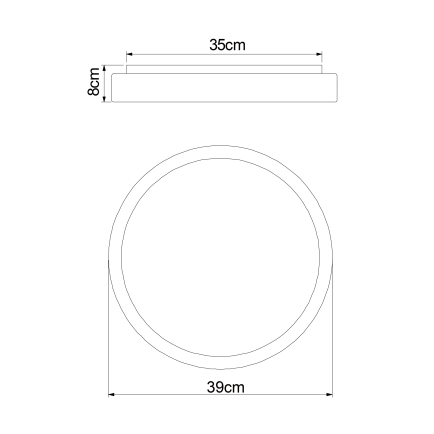 Globo - Plafonnier à intensité variable LED/18W/230V + télécommande