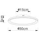 Globo - LED Plafondlamp LED/30W/230V diameter 30 cm