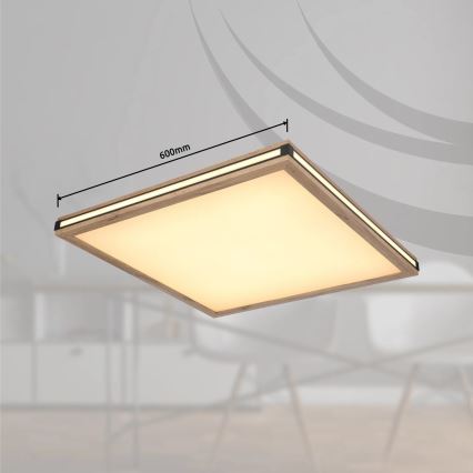 Globo - Dimbare LED plafondlamp LED/36W/230V 3000K 60x60 cm