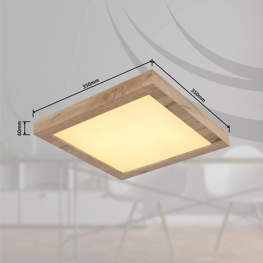 Globo - Plafonnier LED/16W/230V marron