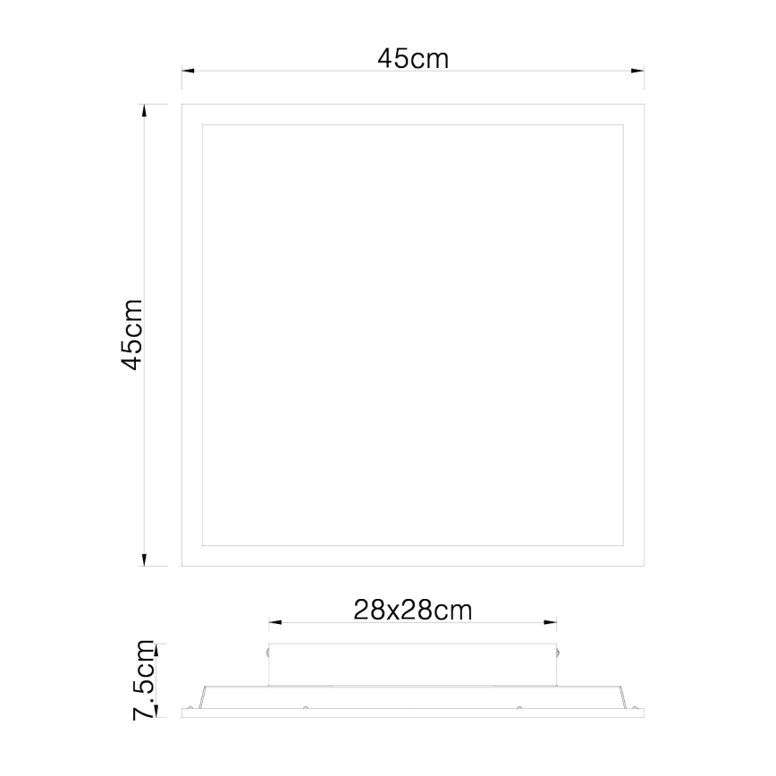 Globo - LED Plafondlamp LED/24W/230V