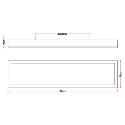 Globo - Plafonnier  LED/18W/230V