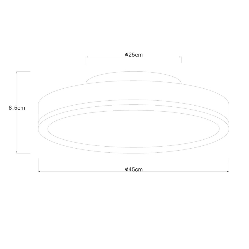 Globo - Dimbare LED-plafondlamp LED/24W/230V 2700-6500K Ø 45 cm