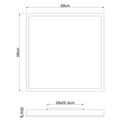 Globo - LED Plafond Lamp LED/36W/230V