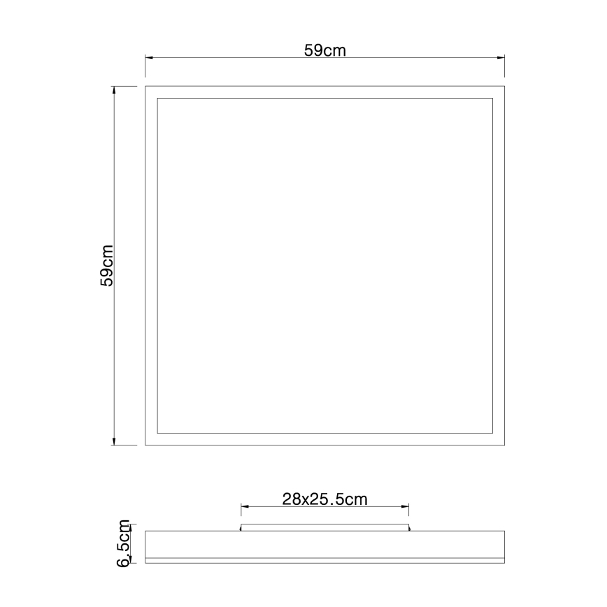 Globo - Plafonnier LED/36W/230V