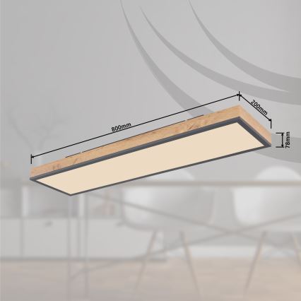 Globo - Dimbare LED Plafondlamp LED/24W/230V 2700-6500K + afstandsbediening