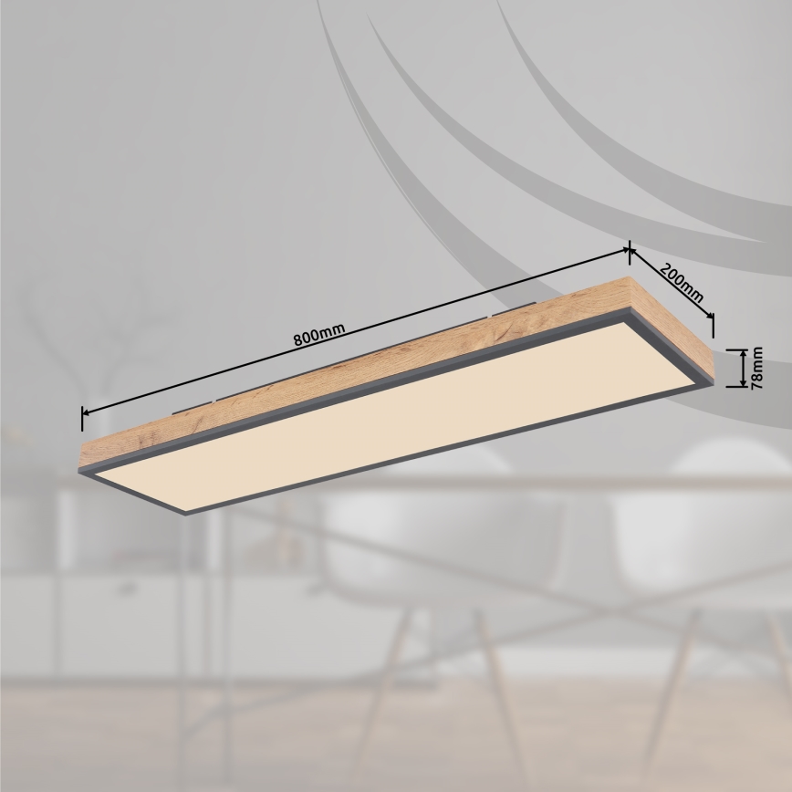 Globo - Dimbare LED Plafondlamp LED/24W/230V 2700-6500K + afstandsbediening