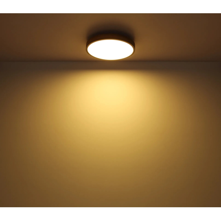Globo - Dimbare LED plafondlamp LED/40W/230V 2700-6500K diameter 60 cm + afstandsbediening bruin/grijs