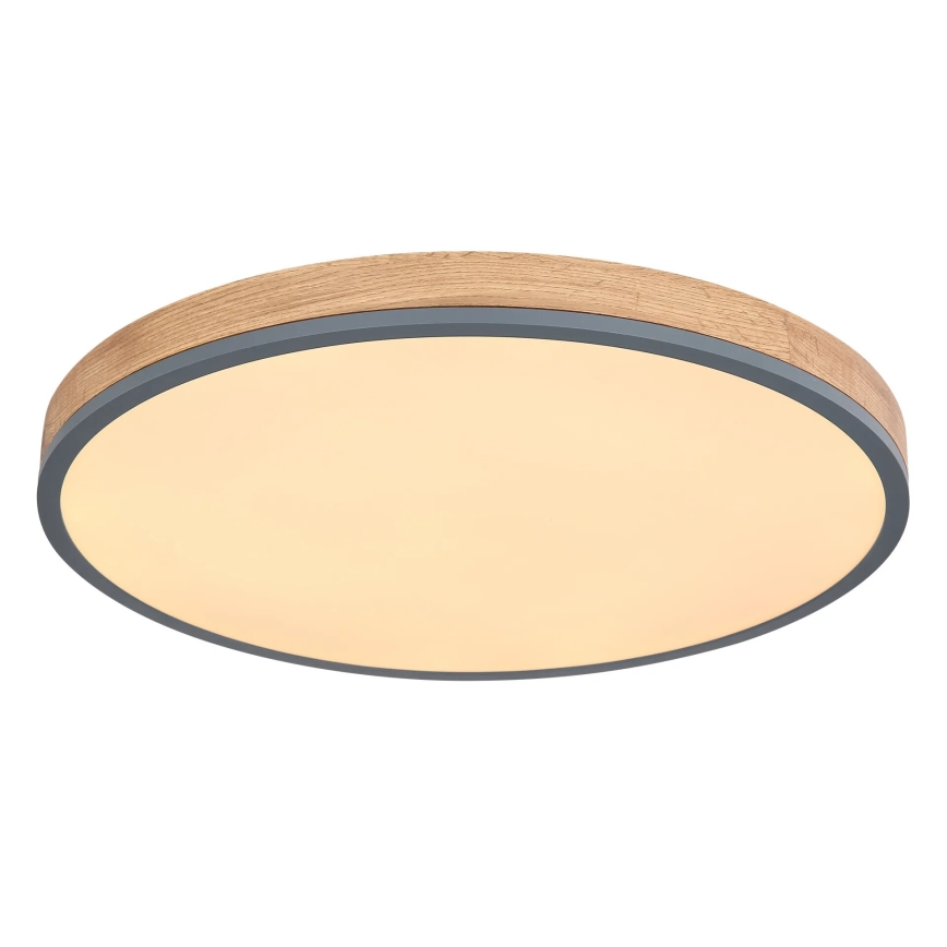 Globo - Plafonnier à intensité variable LED/40W/230V 2700-6500K d. 60 cm + télécommande marron/gris