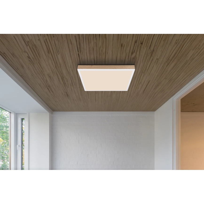 Globo - Dimbare LED plafondlamp LED/24W/230V 2700-6500K + afstandsbediening bruin/wit