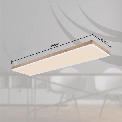 Globo - Dimbare LED plafondlamp LED/36W/230V 2700-6500K + afstandsbediening bruin/wit