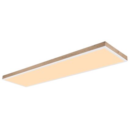 Globo - Plafonnier à intensité variable LED/36W/230V 2700-6500K + télécommande marron/blanc