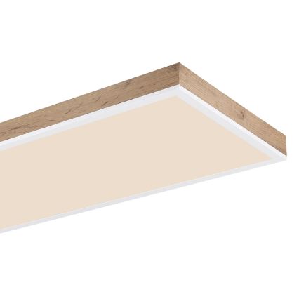 Globo - Plafonnier LED dimmable LED/36W/230V 2700-6500K marron/blanc + télécommande