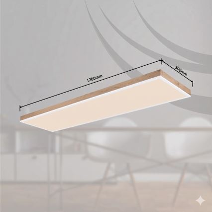 Globo - Plafonnier LED dimmable LED/36W/230V 2700-6500K marron/blanc + télécommande