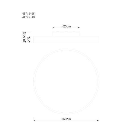 Globo - LED dimbare plafondlamp LED/48W/230V 3000-6000K + afstandsbediening
