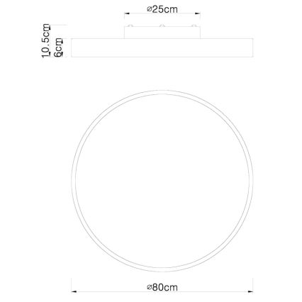 Globo - Dimbare LED Plafondlamp LED/60W/230V 3000-6000K + afstandsbediening