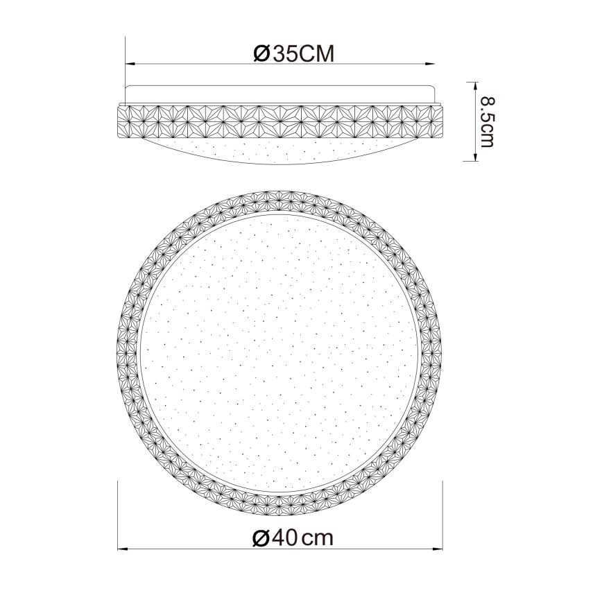 Globo - LED Plafondlamp LED/22W/230V 2700/4200/6500K diameter 40 cm