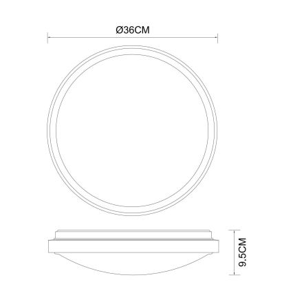 Globo - LED Plafondlamp LED/18W/230V 3000/4000/6000K