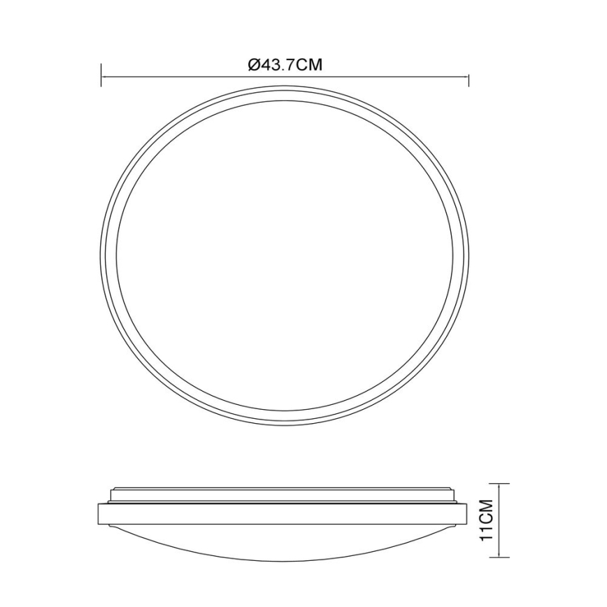 Globo - LED Plafondlamp LED/24W/230V 3000/4500/6000K diameter 43,7 cm
