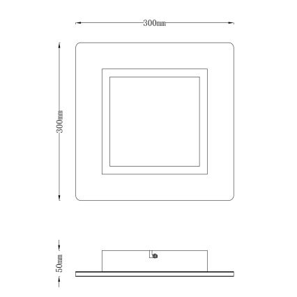 Globo - LED Plafondlamp LED/23W/230V