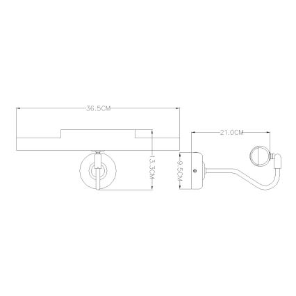 GLOBO 4405 - Applique murale PICTURE 2xE14/40W