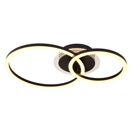 Globo - LED Plafondlamp LED/30W/230V 2700/4500/6500K Ø 33x50 cm zwart
