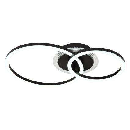Globo - LED Plafondlamp LED/30W/230V 2700/4500/6500K Ø 33x50 cm zwart