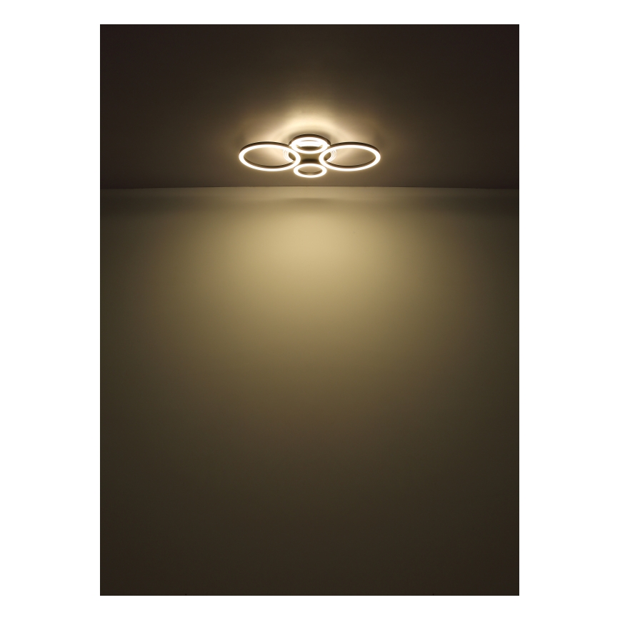 Globo - LED Plafondlamp LED/40W/230V 2700/4500/6500K Ø 35,5x53 cm zwart